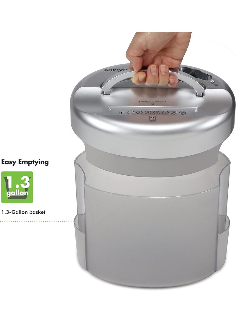 AURORA Aurora DesktopStyle CrossCut Paper Shredder 4Sheet Crosscut Desktop  - Image 4