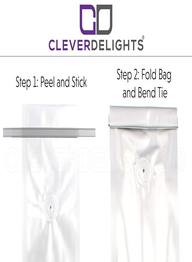 CleverDelights Peel and Stick Tin Ties - 100 Pack (Silver, 5.5 Inch) - Image 4