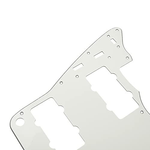 Yootones 1Pcs Yootones 65 60s Vintage Pickguard Guitar Scratch Plate w/Screws Compatible with American/Mexican Made Vintage Style Jazzmaster Pickguard Replacement (3Ply White) - Image 3