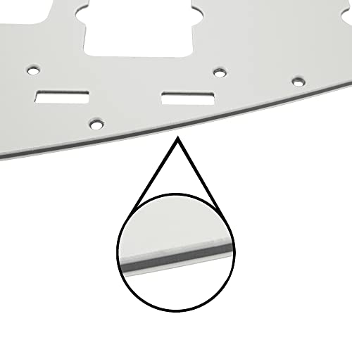 Yootones 1Pcs Yootones 65 60s Vintage Pickguard Guitar Scratch Plate w/Screws Compatible with American/Mexican Made Vintage Style Jazzmaster Pickguard Replacement (3Ply White) - Image 4