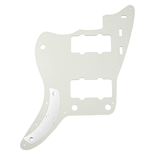 Yootones 1Pcs Yootones 65 60s Vintage Pickguard Guitar Scratch Plate w/Screws Compatible with American/Mexican Made Vintage Style Jazzmaster Pickguard Replacement (3Ply White) - Image 2
