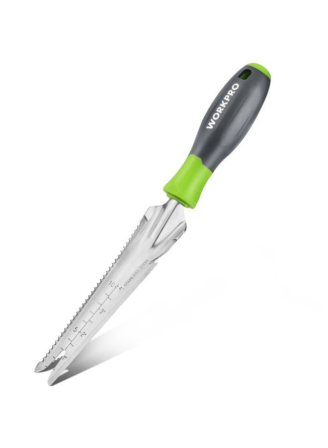 WORKPRO Hand Weeder Puller, 5-in-1 Stainless Steel Garden Trowel with Soft Handle, Gardening Weeding Tool for Easy Weeder Removal, Planting, Weeding, Flower & Vegetable Care in Garden Lawn Yard - Image 1