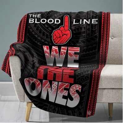 The Sleep Squad Sleep Squad Bloodline 60 x 80 Raschel Plush Blanket Wrestling Family SuperSoft Throw 
