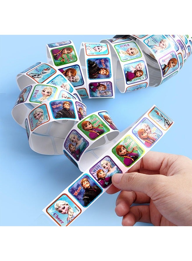 Organizer 2 Pack Kids Cartoon Sticker 10 Designs Total 400 1-1/2" Self Adhesive Label Rolls Cartoon Stickers for Kids Teachers Parents Home Education Encouragement and Educational Kids Stickers (Frozen) - Image 5