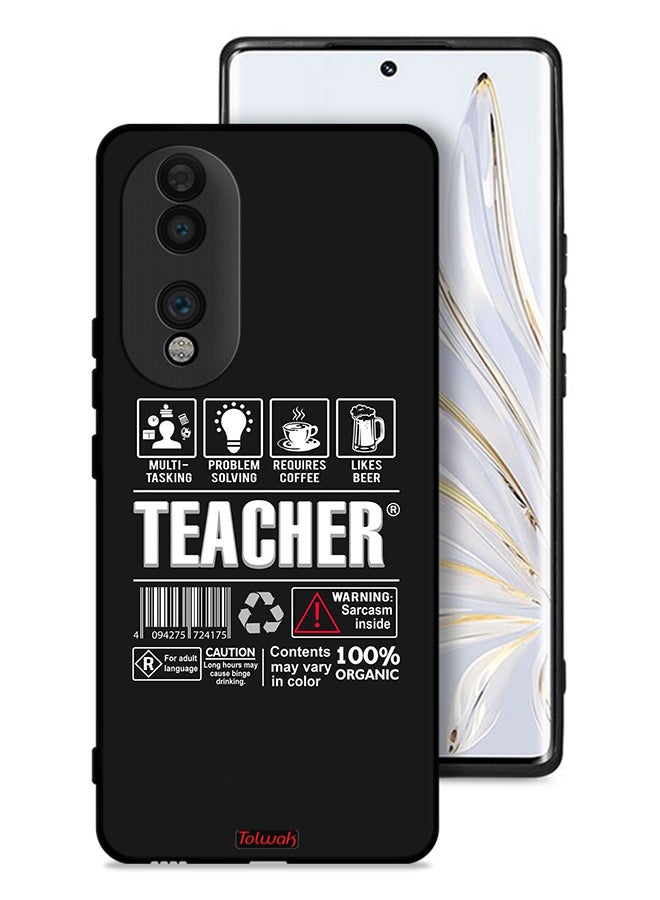 Tolwak Honor 70 Protective Case Cover Teacher Sticker - Image 1