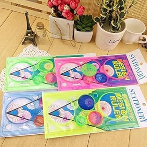 SNAPTRON Birthday Return Gifts Birthday Party for Kids -20Pcs Designer Spirograph Ruler for Kids Adults Bulk birthday's Return Gift 6-12| Creative Geometry Drawing Tool for Birthday Return Gifts - Image 2