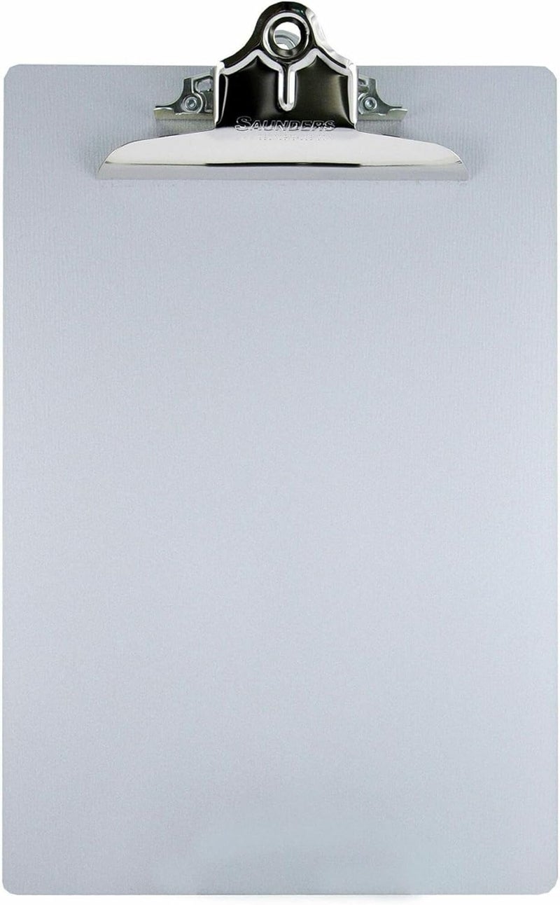 Saunders Aluminum Clipboard with Chrome Clip, 8.5 x 12 in - Durable and Lightweight Office Accessory - Image 1