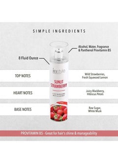 Instyle Fragrances Body & Hair Mist | Sunlit Strawberry Scent | With Panthenol | CLEAN, Vegan, Paraben Free, Phthalate Free | Premium 8 Fl Oz Spray Bottle  - Image 2