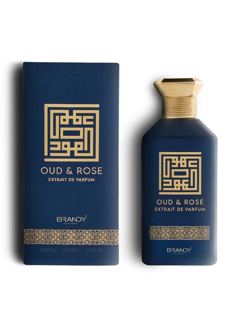 BRANDY DESIGNS - BRANDY DESIGNS Oud & Rose 100ml Perfume/Perfume Long-Lasting Scent-Enjoy an Exclusive Special Gift - Image 1
