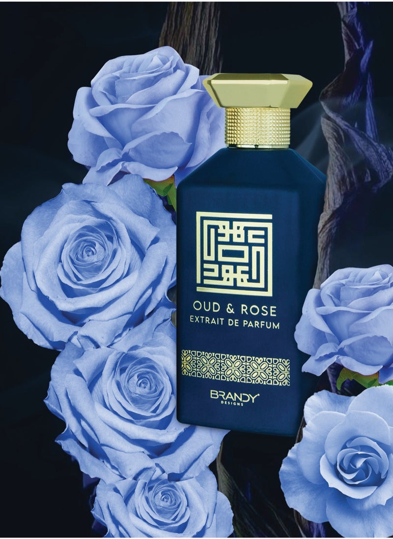 BRANDY DESIGNS - BRANDY DESIGNS Oud & Rose 100ml Perfume/Perfume Long-Lasting Scent-Enjoy an Exclusive Special Gift - Image 1