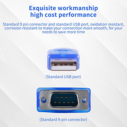 EC Buying USB 2.0 to Serial DB-9 RS232 Adapter, Windows 7/8/10/11/32/64/XP/RS232 to USB Converter - Image 4
