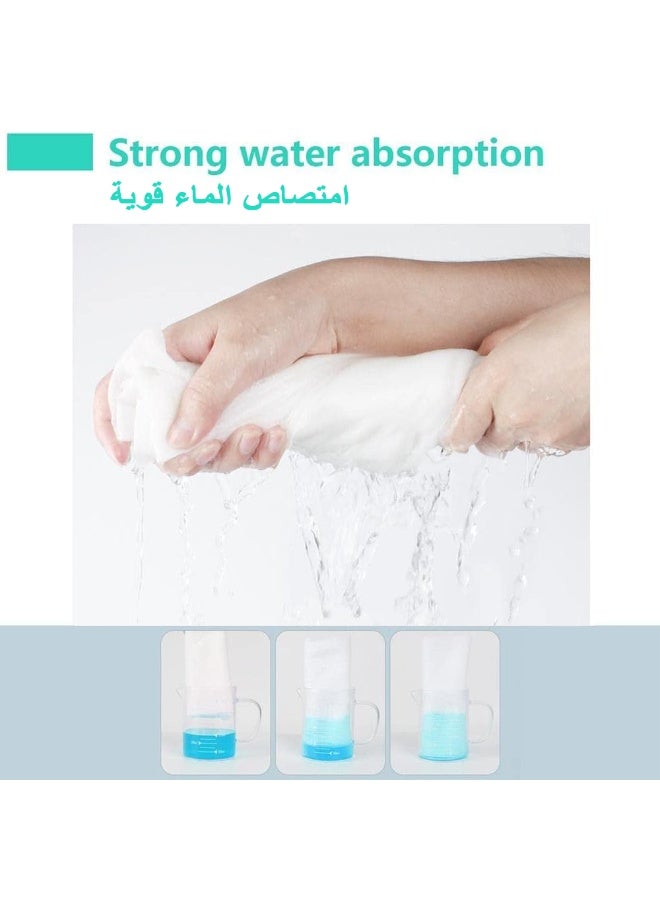 10 packs of disposable cotton bath towels, soft body towels, portable travel disposable towels, salon towels, beach swimming, hiking, camping salon white bath towels - Image 3