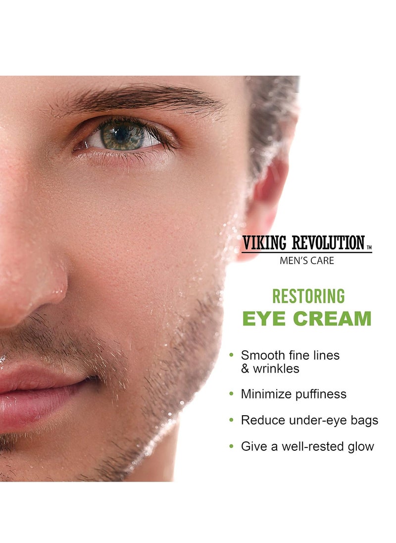 Viking Revolution Viking Revolution Men's Eye Cream - Natural Anti-Aging, Dark Circle Treatment, Reduces Puffiness & Crowsfeet - 6ml  - Image 3