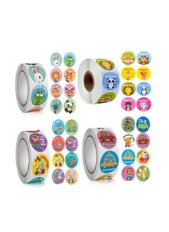 Grab Mantra 2000PCS Teacher Reward Stickers School 4 Roll Motivational Sticker in 32 Designs for Children Students Teachers Classroom  - Image 1
