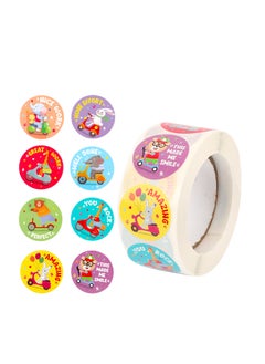 Grab Mantra 2000PCS Teacher Reward Stickers School 4 Roll Motivational Sticker in 32 Designs for Children Students Teachers Classroom  - Image 4