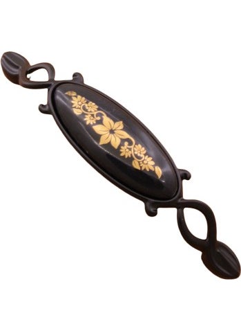 AZM Porcelain Handle New Elegant Matt Black Black 96 mm  - Image 1