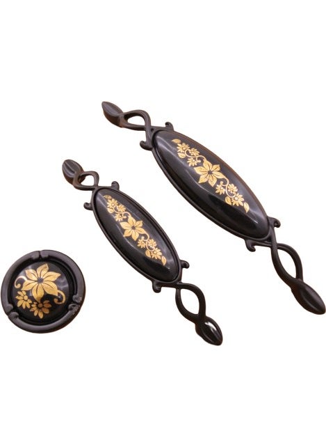 AZM Porcelain Handle New Elegant Matt Black Black 96 mm  - Image 2