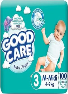 GOOD CARE Good Care Baby Diapers - Mega Pack - Midi Size 3 - 100 Pieces 