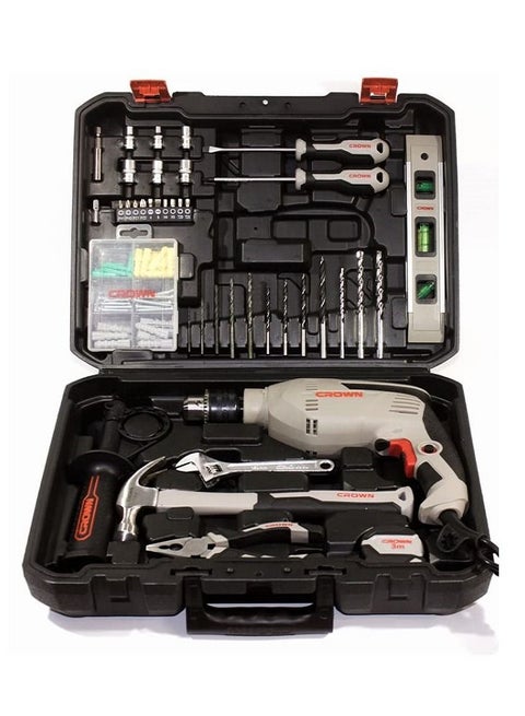 طقم شنيور 13 مم دقاق الكتروني يمين و شمال 600 واط 98 قطعة - ‪CK10-XA98