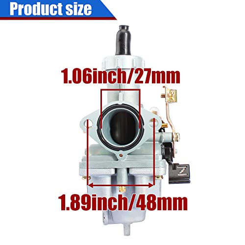 YOFMOO PZ27 Carburetor for CG 125cc 150cc 200cc 250cc 4stroke Engine ATV Go Kart Dirt Bike Taotao Sunl Buyang Coolsport Lifan Kazuma Zongshen Chinese Carb Cable Choke 27mm - Image 3