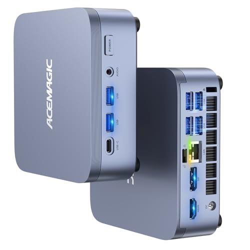 ACEMAGIC M5 Mini PC i7-14650HX(Beat i5,16C/24T,30MB Smart Cache,up to 5.2GHz), 32GB DDR4 1TB NVMe PCIe4.0 SSD Mini Computers, Pre-Installed Win11Pro BT5.2 WiFi6 Desktop, Support Triple 4K Display - Image 1