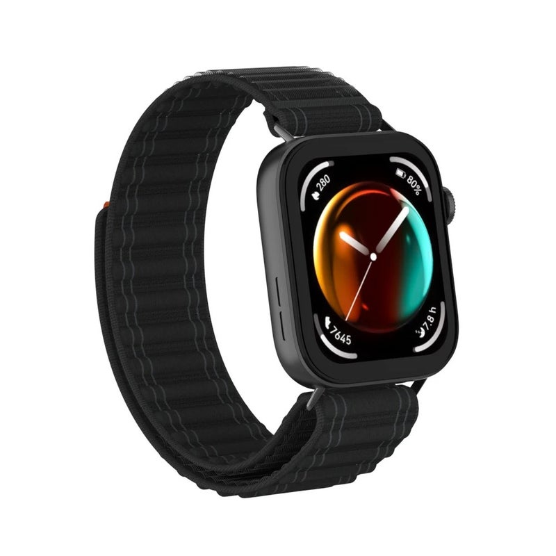 Bluejw Nylon Wave Loop with Tail Smart Watch Band Replacement Strap for Huawei Watch Fit 3 – Metal Head Sports Watch Band - Image 5