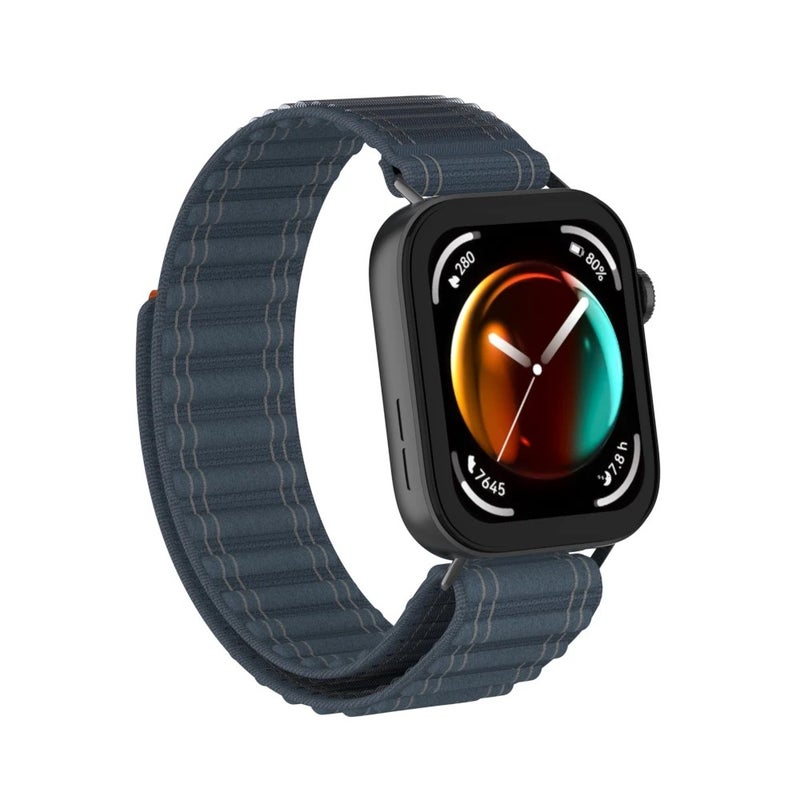 Bluejw Nylon Wave Loop with Tail Smart Watch Band Replacement Strap for Huawei Watch Fit 3 – Metal Head Sports Watch Band - Image 4