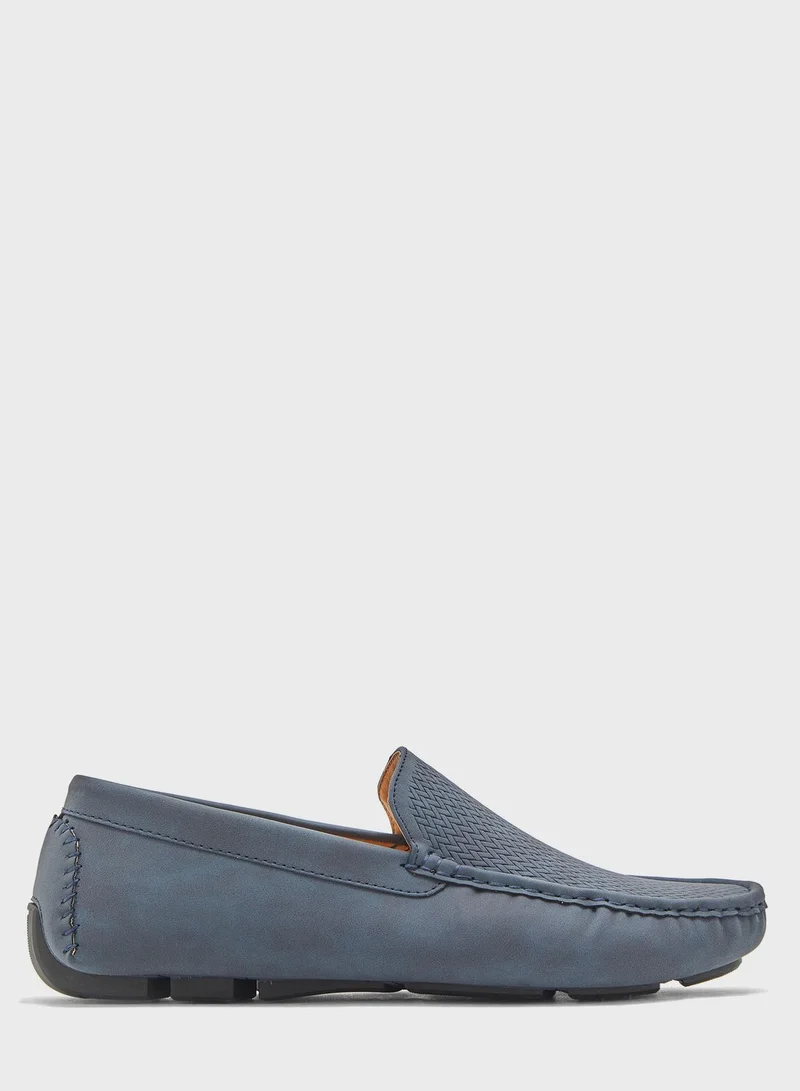 Robert Wood Printed Loafers