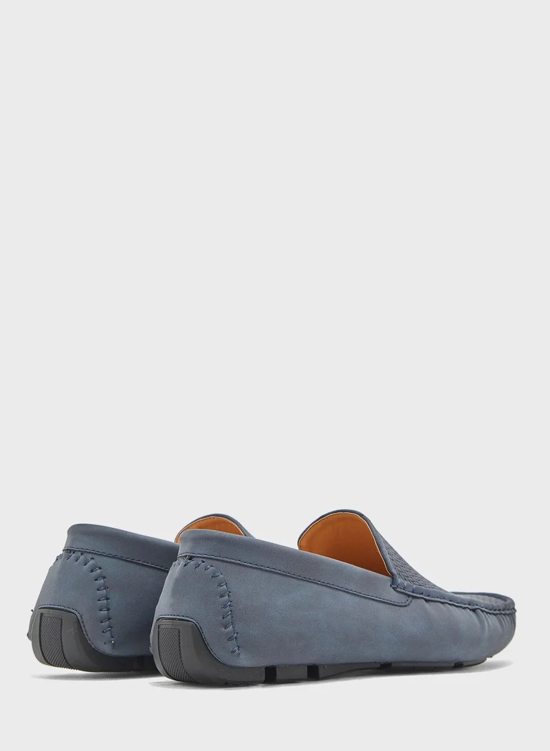 Robert Wood Printed Loafers