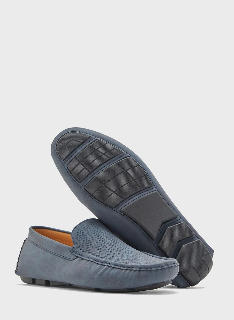 Robert Wood Printed Loafers