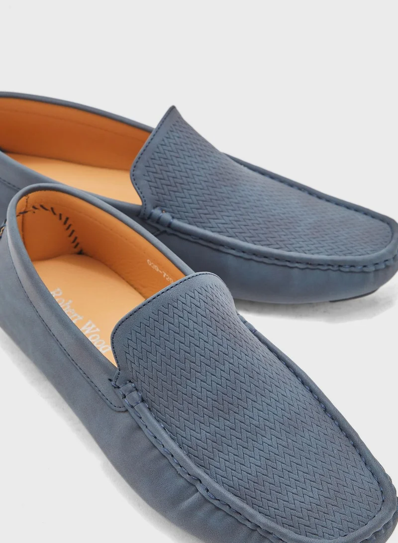 Robert Wood Printed Loafers