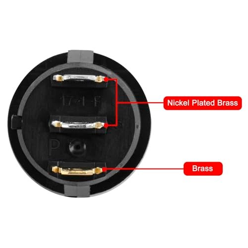 Heschen Round Rocker Switch ON-Off SPST 3 Terminals Red Light 10A 250VAC 5Pack - Image 5