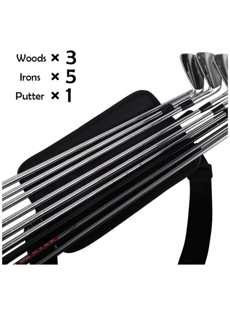 ARNOTEC Portable Golf Club Bag Mini Portable Club Bag Green Bag Messenger Club Bag Grip Practice Bag, Padded Shoulder Strap Waterproof Design Stylish Appearance, Convenient Carry Handles  - Image 5