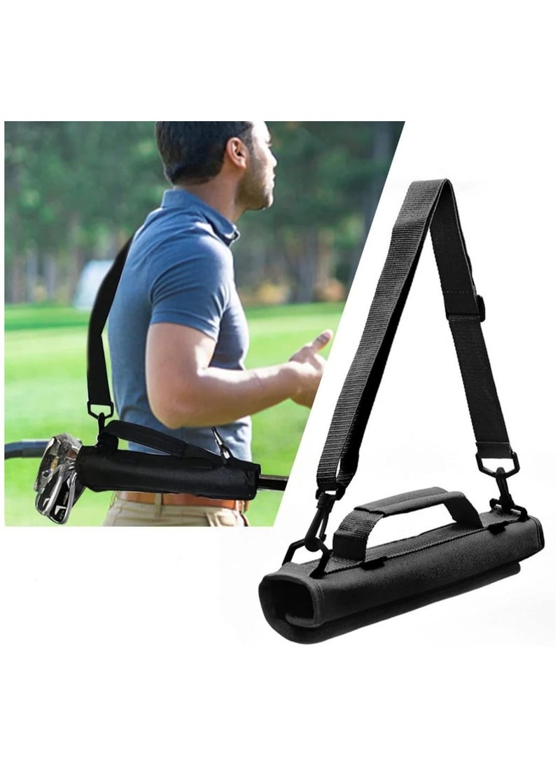 ARNOTEC Portable Golf Club Bag Mini Portable Club Bag Green Bag Messenger Club Bag Grip Practice Bag, Padded Shoulder Strap Waterproof Design Stylish Appearance, Convenient Carry Handles  - Image 1