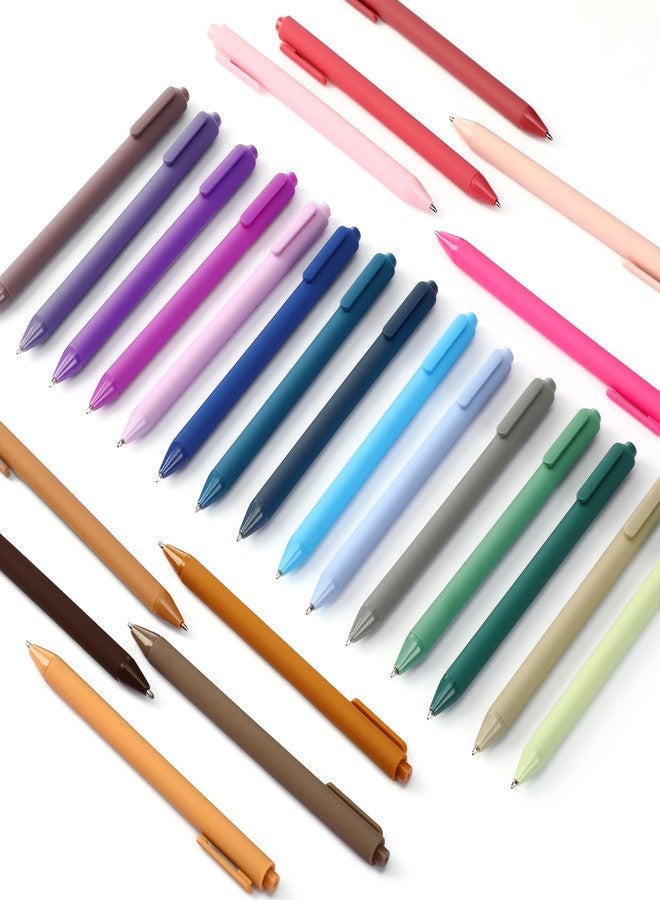 Dinifee 100 Pcs Ballpoint Pens Bulk Retractable Writing 1.0 mm Medium Point Black Ink Cute Pens Smooth Writing Color Fancy Gift for Teacher Students Employees Office School Home Supplies (Morandi) - Image 1