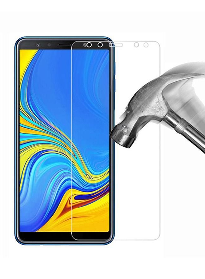 BORTONY Tempered Glass Screen Protector For Samsung Galaxy A7 2018 Clear - Image 2