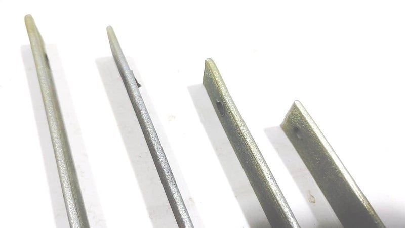 FTE 6x6 Heavy Duty Right Angles L Angles Clamps Brackets Made of Strong 2mm Iron bar A Set of 4 Pieces for shelve Support with Double Hole Size 6x6 inch - Image 4