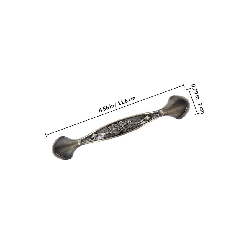 Vintage Zinc Alloy Single Hole Cabinet Pull Handle 96mm Antique Drawer Wardrobe Door Hardware - Image 3