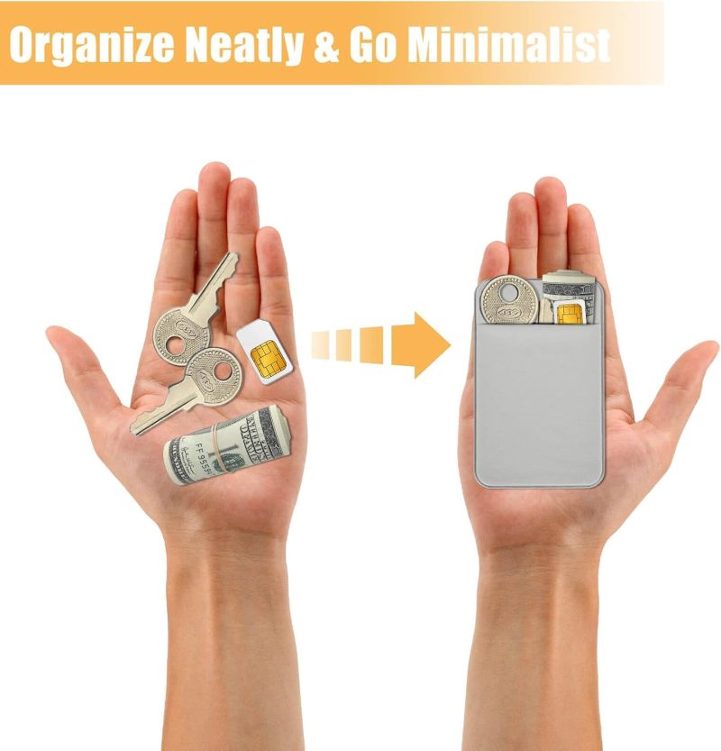 Ultra-Thin Card Holder 12-Card Capacity Aluminum Slim Card Case - Minimalist Wallet Insert for Business Cards - Image 3