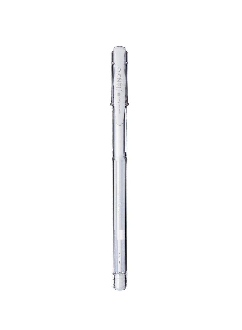 Uniball 4-Piece Signo Roller Pen 0.7mm Tip White Ink - Image 2