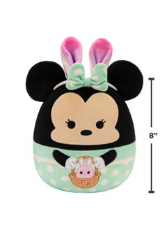 Squishmallows 8 inch Minnie in Green Dress Bunny Ears , Officially Licensed Kellytoy Plush Toy, Colorful Soft Toy, Gift for Kids, Girls & Boys Washable Squishy Stuff Toy Multicolor All Age  - Image 5
