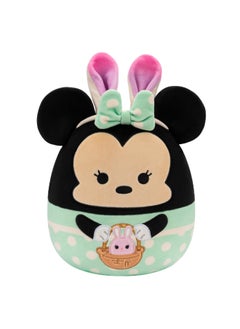 Squishmallows 8 inch Minnie in Green Dress Bunny Ears , Officially Licensed Kellytoy Plush Toy, Colorful Soft Toy, Gift for Kids, Girls & Boys Washable Squishy Stuff Toy Multicolor All Age  - Image 1