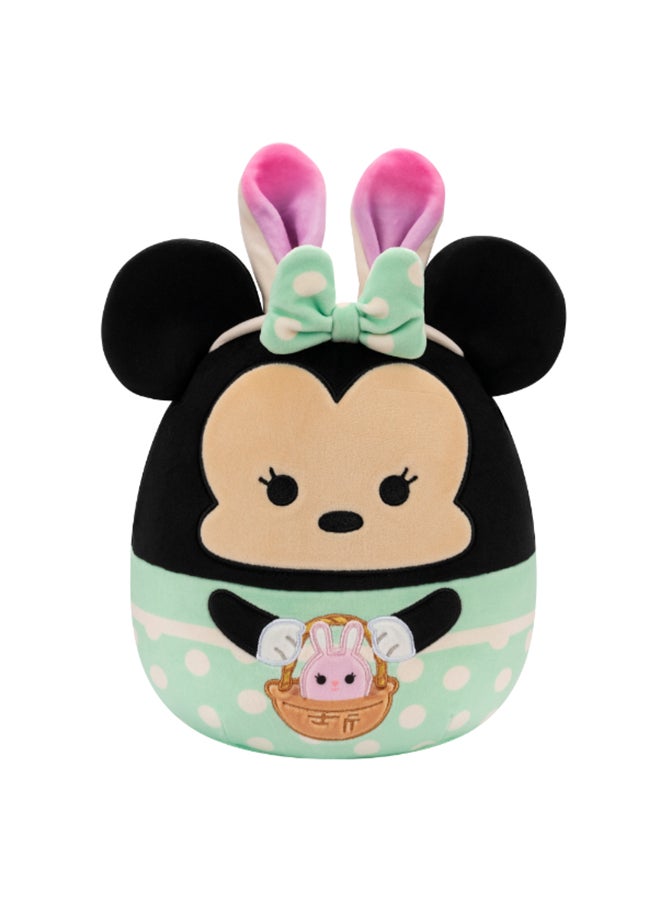 Squishmallows 8 inch Minnie in Green Dress Bunny Ears , Officially Licensed Kellytoy Plush Toy, Colorful Soft Toy, Gift for Kids, Girls & Boys Washable Squishy Stuff Toy Multicolor All Age  - Image 1