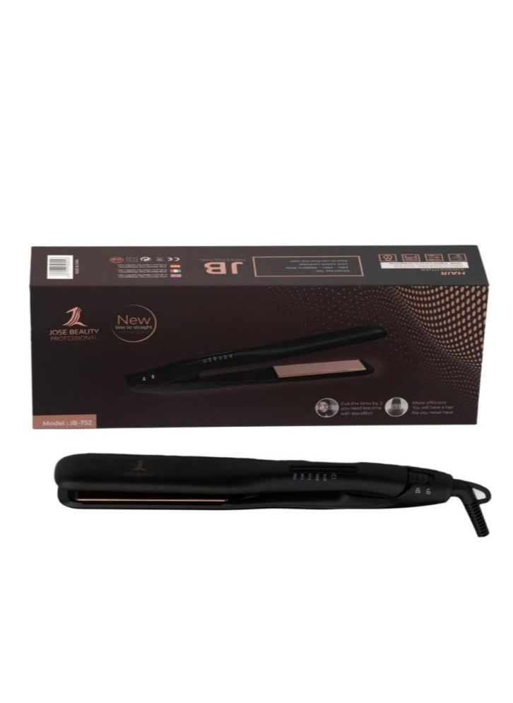 JOSE BEAUTY - Cermic professional hair straightener black/brown - Image 1