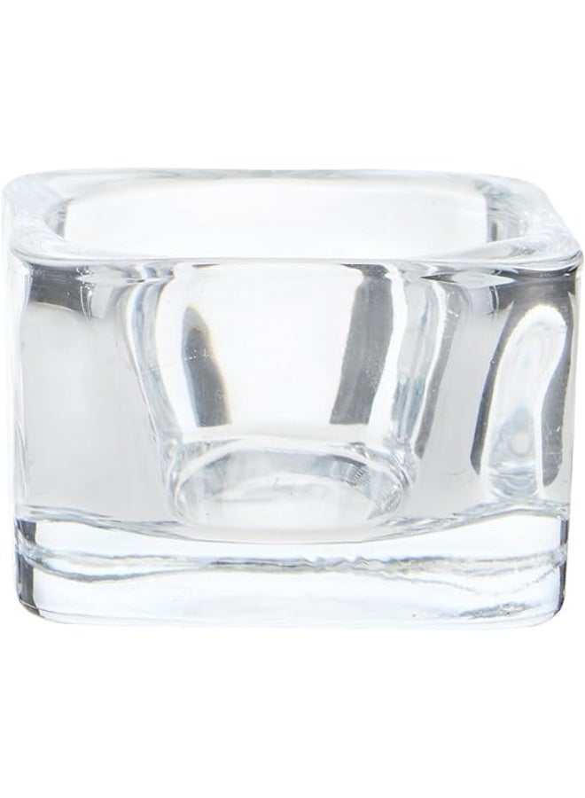 6-Piece Square Transparent Candle Holders – Elegant Decorative Set for Table & Events - Image 3