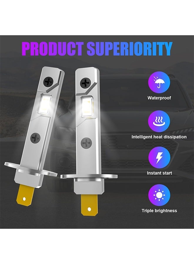 Generic H1 Car Inline High Beam Bulb, 2 PCS 3750-2SMD LED Fog Light, Waterproof Energy Saving, Universal Replacement Lighting for Most Car Models, Easy Plug  Play (White)  - Image 3