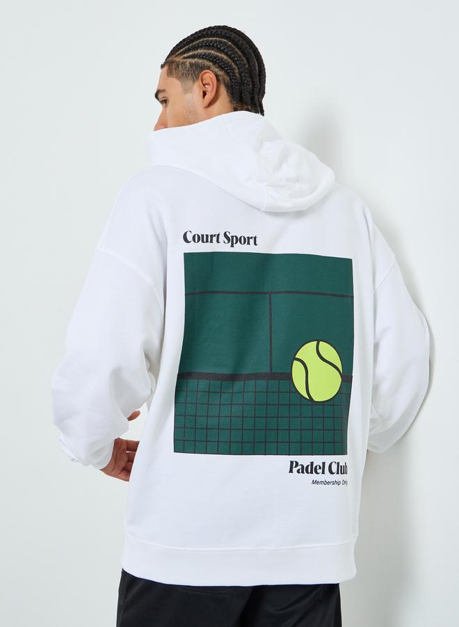 ستايلي هودي بطبعة جرافيك بادل كلوب - Image 1