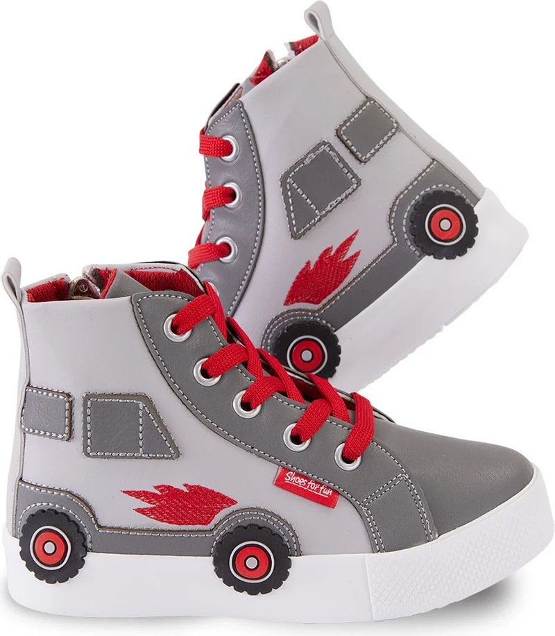 Denokids Car Boy Gray Sneakers Sports Shoes