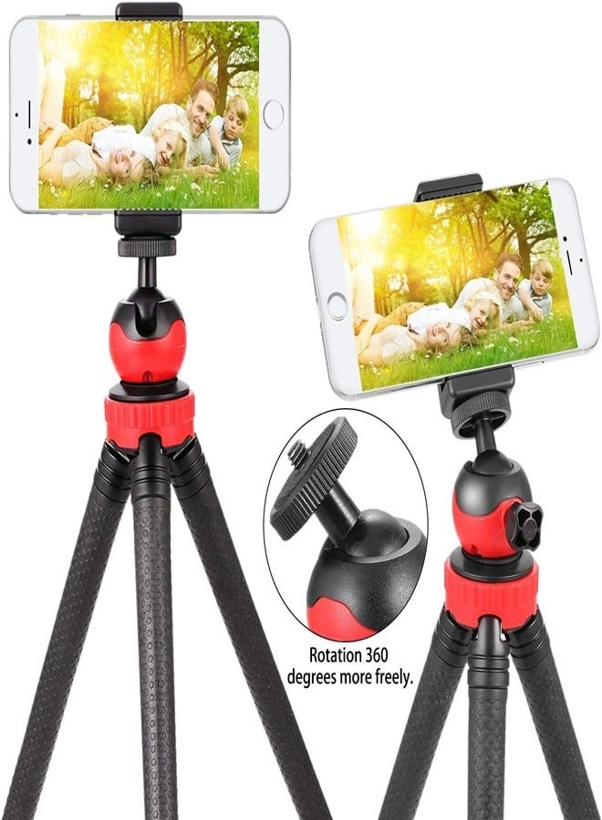 PLOKAMA Mini Phone Tripod Stand 360 Rotation Portable Flexible octopus Selfie Stick Compatible with All Cell Phones/Cameras - Image 1