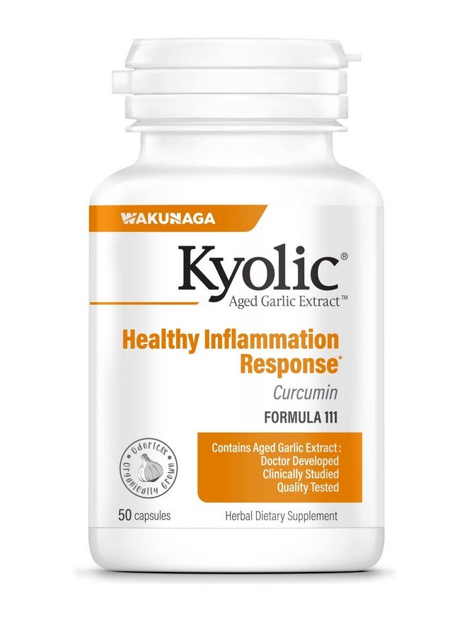 كيوليك مستخلص الثوم القديم من Kyolic، تركيبة 111، استجابة صحية للالتهابات، 50 كبسولة (قد تختلف العبوة) - Image 1